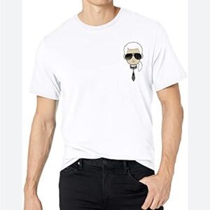 Karl Lagerfeld men’s classic Paris Karl character T shirt pre owned great t